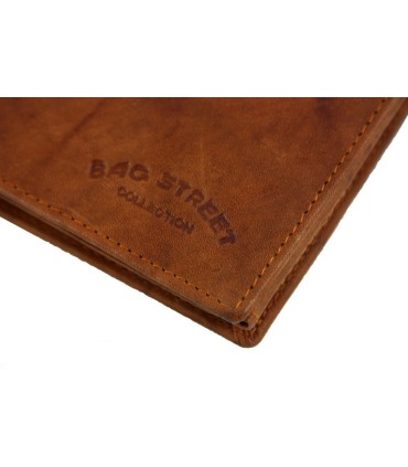 Męski portfel skórzany Bag Street jasny brąz