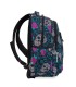 Dwukomorowy plecak szkolny CoolPack Strike L 27L, Skull&Roses B18049