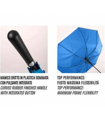 Automatyczny bardzo duży średnica 132 cm mocny wytrzymały parasol PERLETTI