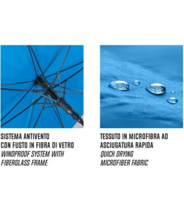 Automatyczny bardzo duży średnica 132 cm mocny wytrzymały parasol PERLETTI