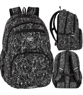 Plecak szkolny dwukomorowy 21 L COOLPACK PICK BLACK CATS