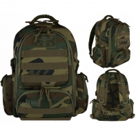 PLECAK SZKOLNY 4-KOMOROWY 30 L MAJEWSKI ST.RIGHT MILITARY WOODLAND MORO CAMO
