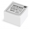 Kostka biurowa papierowa klejona karteczki biała, 85x85x35 mm 350 karteczek INTERDRUK