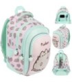 PLECAK SZKOLNY 4-KOMORY 22L ST.MAJEWSKI BP58 PUSHEEN PINK kotek