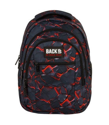 Plecak szkolny 26 L trzykomorowy Derform BACKUP model O BLAZE