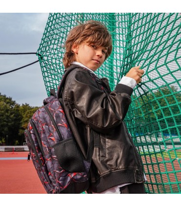 Plecak szkolny 26 L trzykomorowy Derform BACKUP model O BLAZE