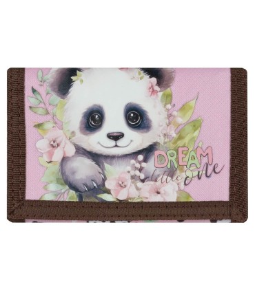 Portfel dziecięcy zapinany na rzep Derform CUTE PANDA