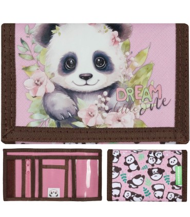 Portfel dziecięcy zapinany na rzep Derform CUTE PANDA
