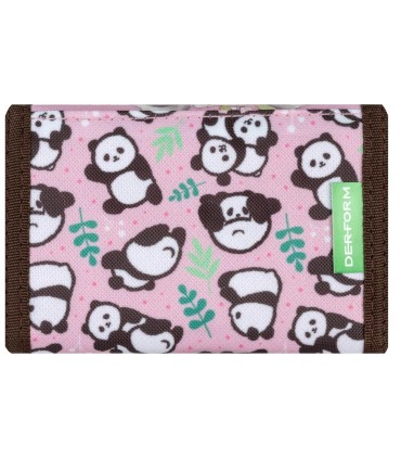 Portfel dziecięcy zapinany na rzep Derform CUTE PANDA