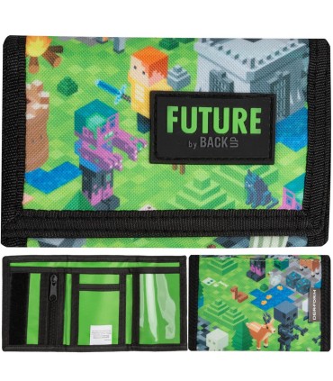 Portfel dziecięcy zapinany na rzep Derform BACKUP FUTURE gra