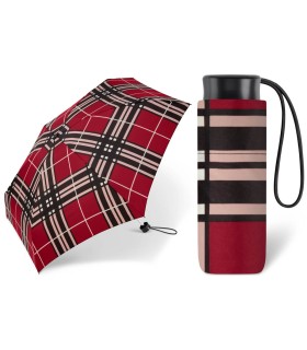 Parasolka do kieszeni lub torebki 16,5 cm składana na 5 Happy Rain w kratę