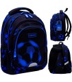Plecak szkolny 20L trzykomorowy AB330 ASTRA HEAD NEO BLUE FOOTBALL