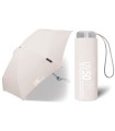 Parasolka przeciwsłoneczna  UV SPF 50 i przeciwdeszczowa Happy Rain, kieszonkowa 16 cm, szara