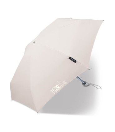 Parasolka przeciwsłoneczna  UV SPF 50 i przeciwdeszczowa Happy Rain, kieszonkowa 16 cm, szara