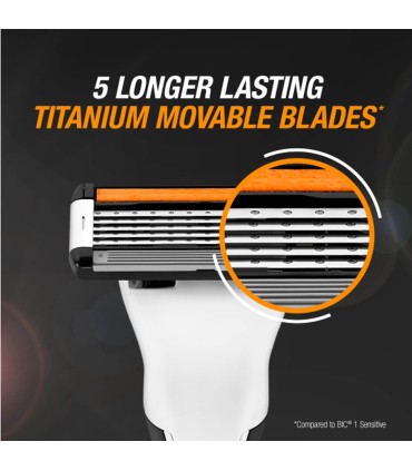 Wkłady / ostrza / nożyki do maszynek golarek BIC HYBRID FLEX - 8 sztuk