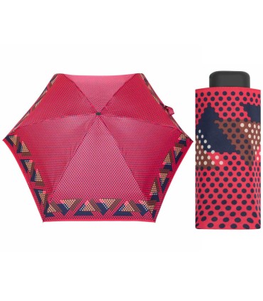 Kieszonkowa parasolka ULTRA MINI polskiej marki PARASOL, wzorzysta