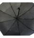 Otwierana i zamykana automatycznie parasolka damska Tiros – Srebrne Krople, czarna