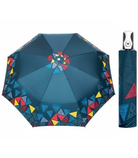 Automatyczna wytrzymała parasolka damska z włóknem szklanym polskiej marki Parasol