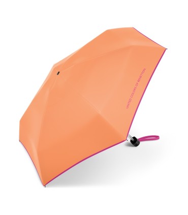 Parasolka do kieszeni lub torebki 17 cm składana na 5 BENETTON, pomarańczowa