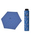 Parasolka damska do kieszeni lub torebki DOPPLER Fiber Havanna tylko 140 g, niebieska