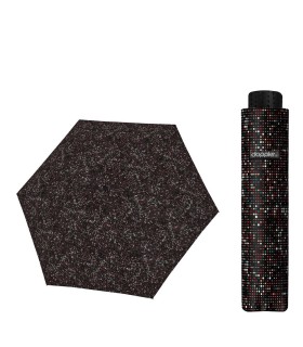 Parasolka damska do kieszeni lub torebki DOPPLER Fiber Havanna tylko 140 g, brązowa