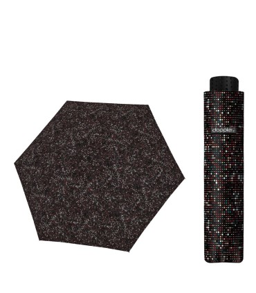 Parasolka damska do kieszeni lub torebki DOPPLER Fiber Havanna tylko 140 g, brązowa