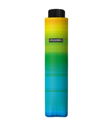 Parasolka damska do kieszeni lub torebki DOPPLER Fiber Havanna tylko 140 g, zielona