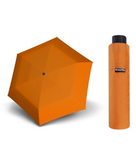 Parasolka damska do kieszeni lub torebki DOPPLER Fiber Havanna tylko 140 g, pomarańczowa