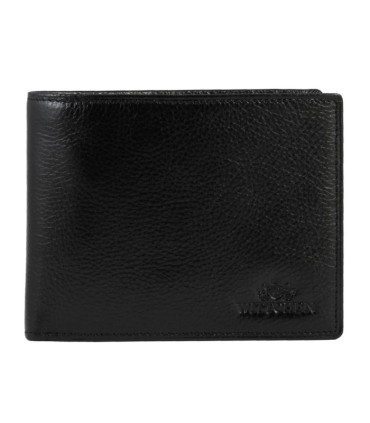 Skórzany klasyczny portfel męski Wittchen RFID kolekcja Italy, czarny