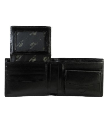 Skórzany klasyczny portfel męski Wittchen RFID kolekcja Italy, czarny