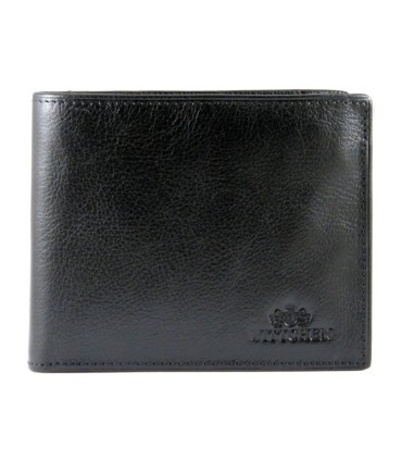 Skórzany klasyczny męski portfel Wittchen RFID kolekcja Italy, czarny