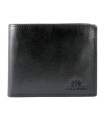 Skórzany klasyczny męski portfel Wittchen RFID kolekcja Italy, czarny