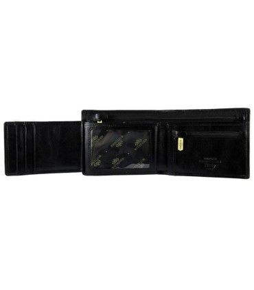 Skórzany klasyczny męski portfel Wittchen RFID kolekcja Italy, czarny