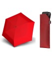 Płaska parasolka DOPPLER CARBONSTEEL SLIM do kieszeni, torebki, czerwona