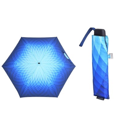 Płaska parasolka DOPPLER CARBONSTEEL SLIM do kieszeni, torebki, niebieska