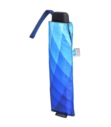 Płaska parasolka DOPPLER CARBONSTEEL SLIM do kieszeni, torebki, niebieska