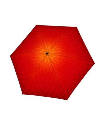 Płaska parasolka DOPPLER CARBONSTEEL SLIM do kieszeni, torebki, czerwona