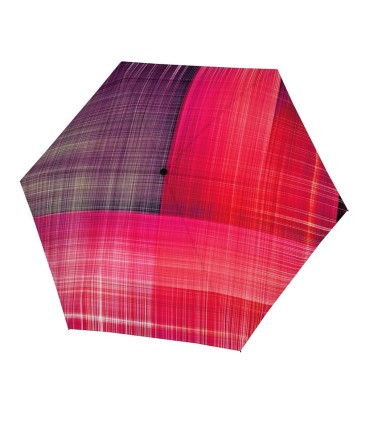 Płaska parasolka DOPPLER CARBONSTEEL SLIM do kieszeni, torebki, czerwona