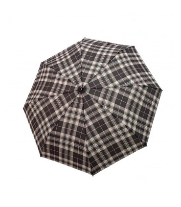 Automatyczna parasolka męska do teczki DOPPLER Fiber Magic, granatowa w kratę