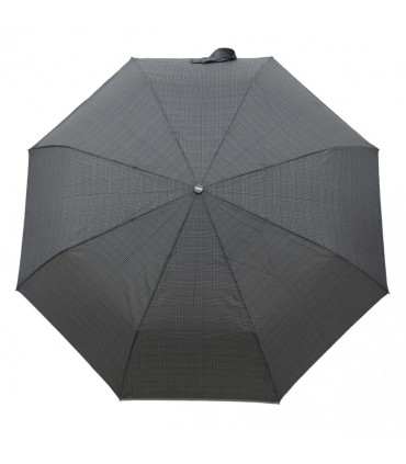 Automatyczna parasolka męska do teczki DOPPLER Fiber Magic, szara w kratę