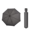 Automatyczna parasolka męska do teczki DOPPLER Fiber Magic, szara w romby