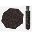 Automatyczna parasolka damska do torebki DOPPLER Fiber Magic, czarna w kropki