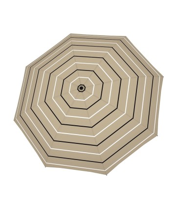 Automatyczna parasolka damska do torebki DOPPLER Fiber Magic, beżowa w paski