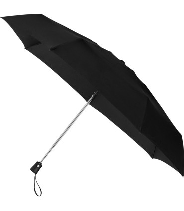 Kieszonkowa, automatyczna parasolka męska z włóknem, lekka i mocna, czarna