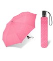 Automatyczna parasolka do torebki 29 cm HAPPY RAIN w groszki różowy