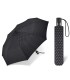 Automatyczna parasolka do torebki 29 cm HAPPY RAIN w groszki czarna