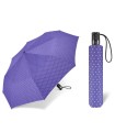 Automatyczna parasolka do torebki 29 cm HAPPY RAIN w groszki fioletowa