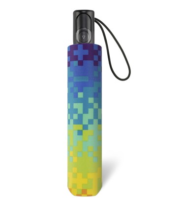 Automatyczna parasolka do torebki 27,5 cm HAPPY RAIN w kolorowe pixele