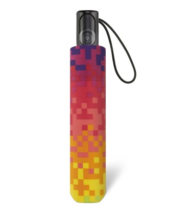 Automatyczna parasolka do torebki 27,5 cm HAPPY RAIN w kolorowe pixele