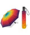 Automatyczna parasolka do torebki 27,5 cm HAPPY RAIN w kolorowe pixele